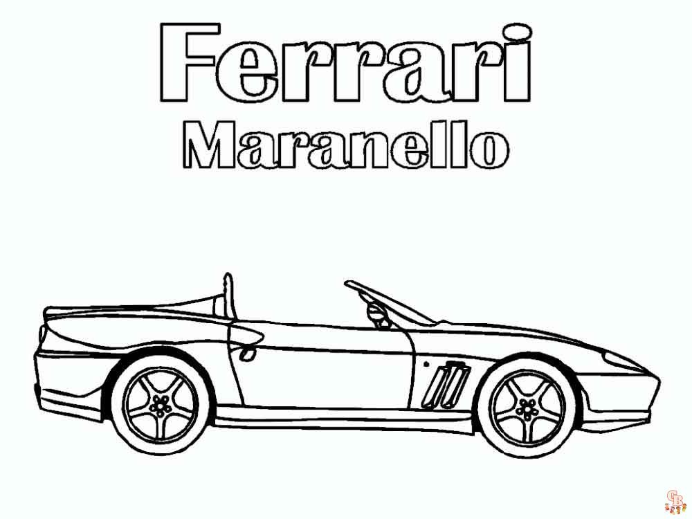 Malvorlage Ferrari