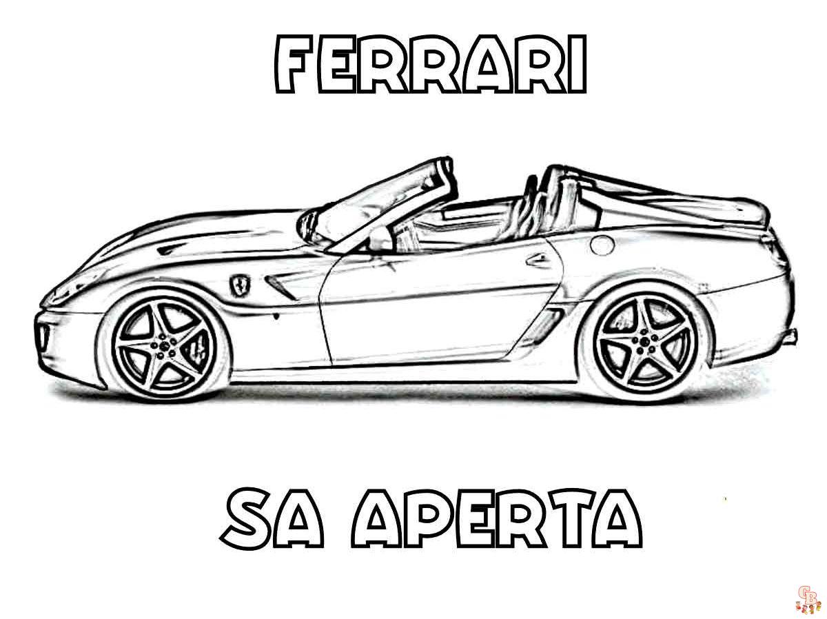 Ferrari-kleurplaat
