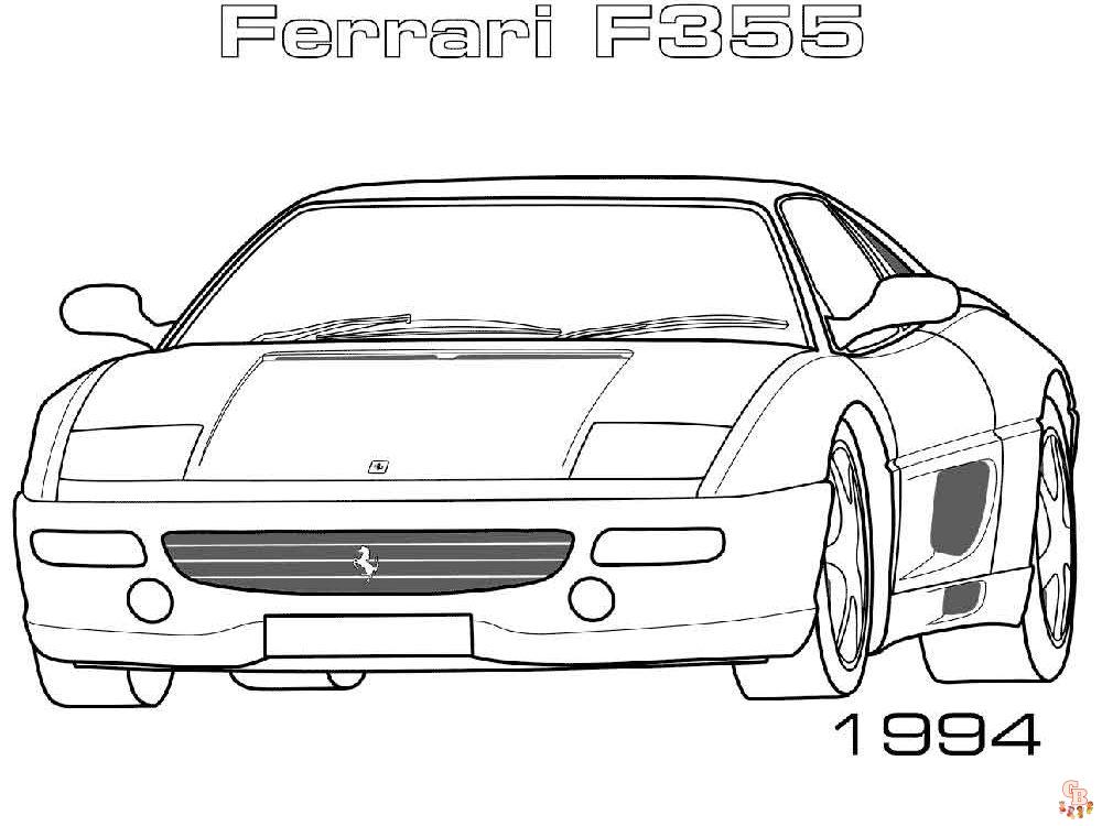 Ferrari boyama sayfası