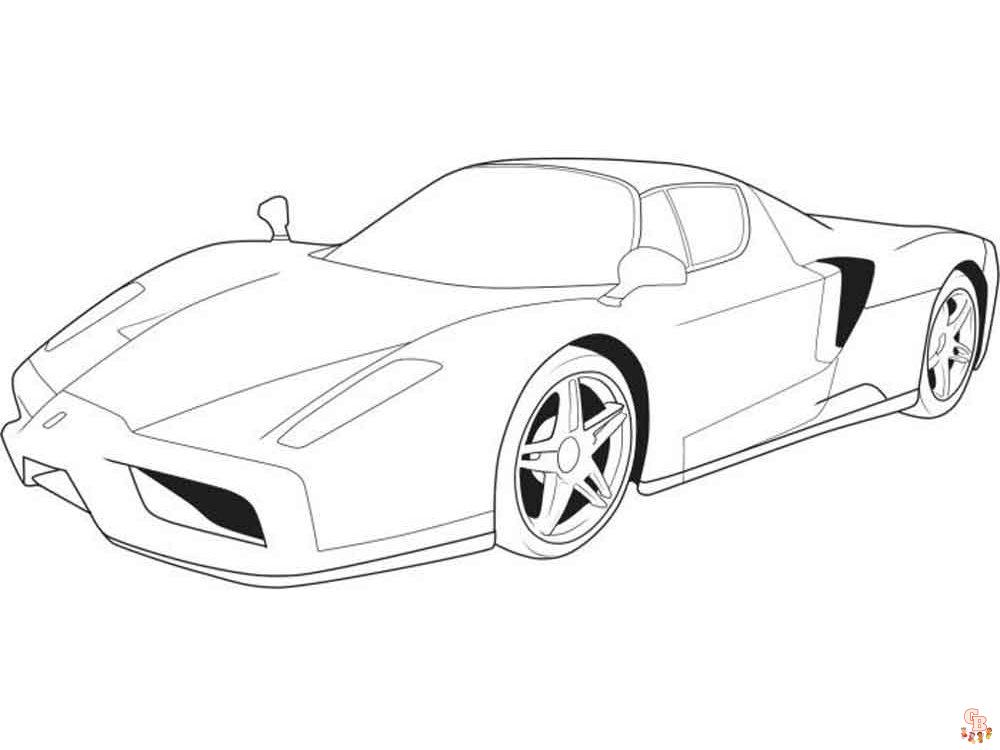 Desenho de Ferrari para colorir