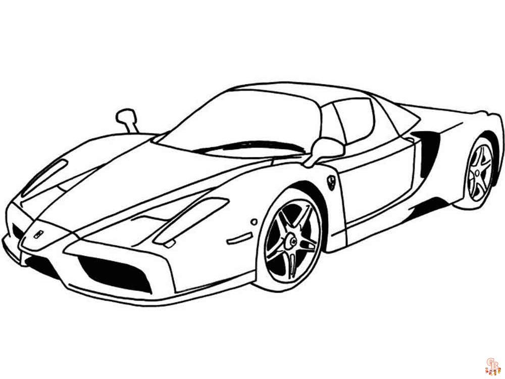 Dibujo de Ferrari para colorear