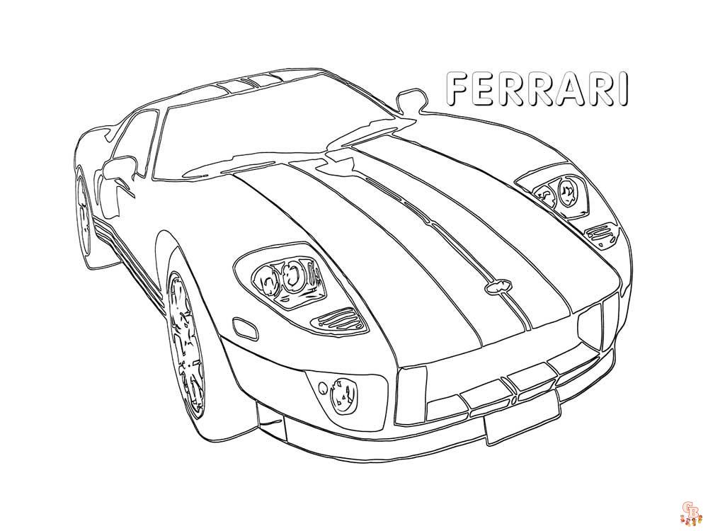 Ferrari boyama sayfası