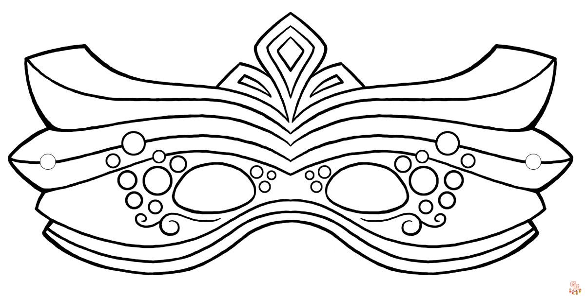Maske boyama sayfası