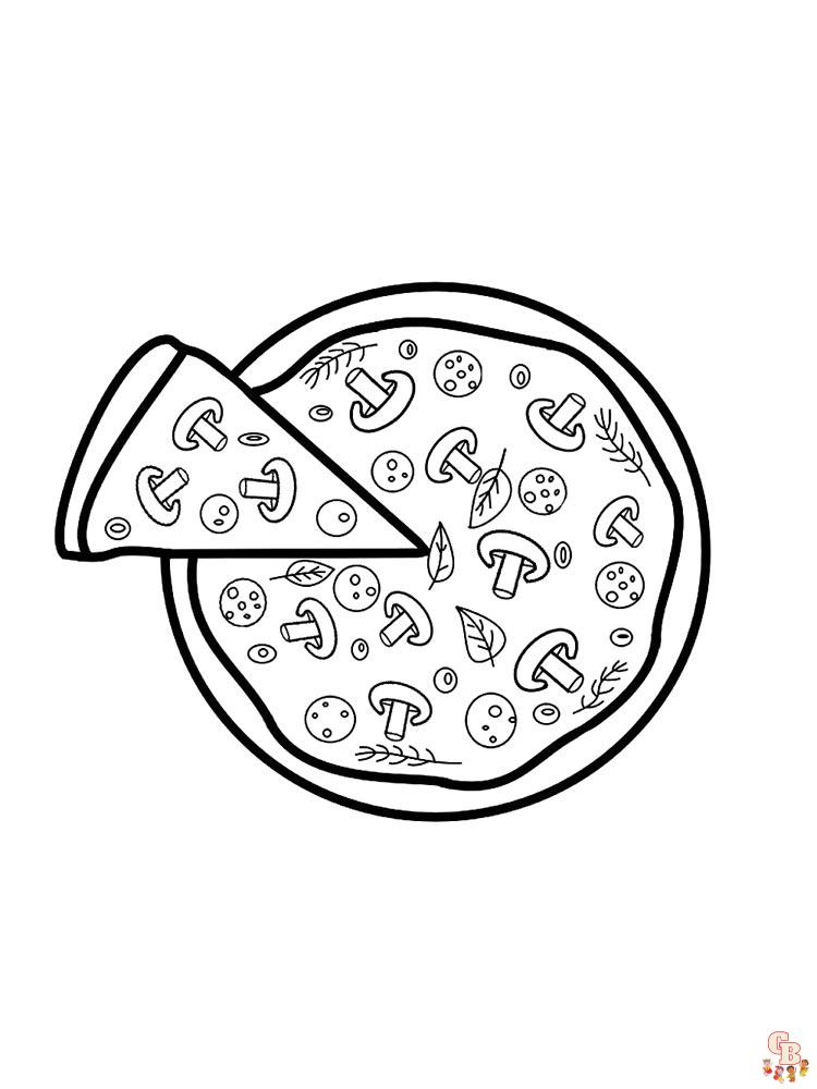 Coloriage Pizza