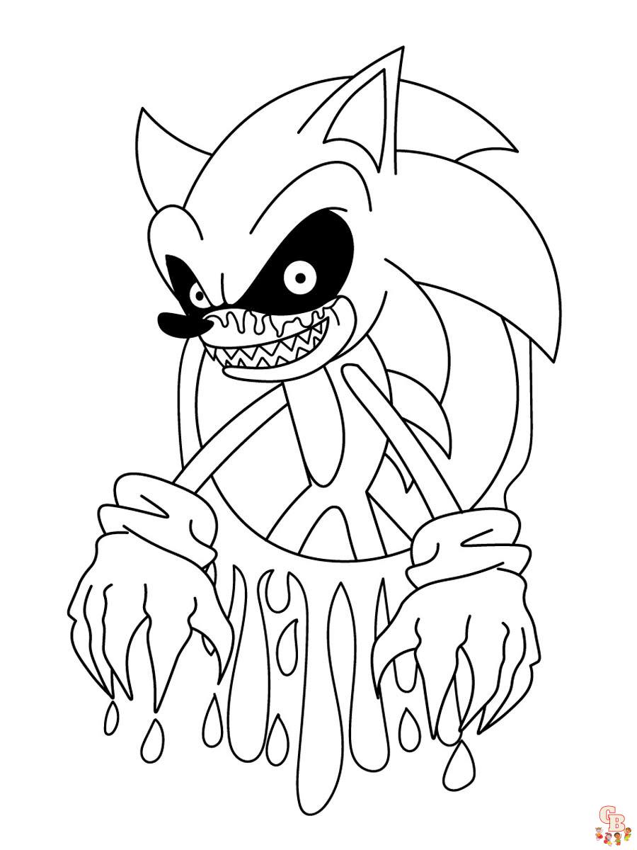 Coloriage Sonic Exe
