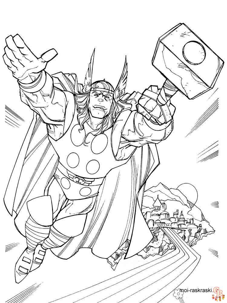 Coloriage Thor