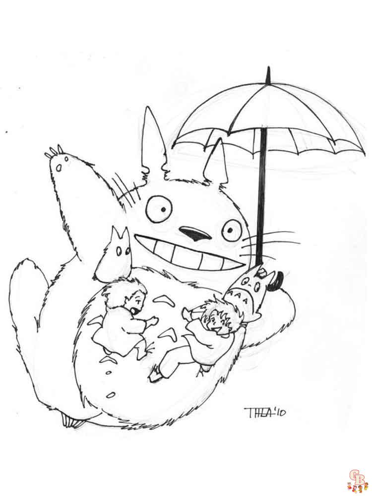 Coloriage Totoro
