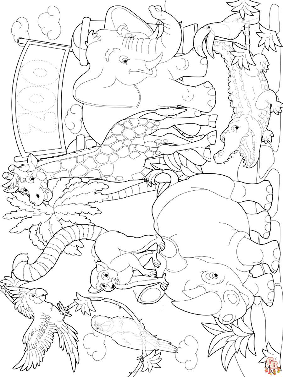 Coloriage Zoo