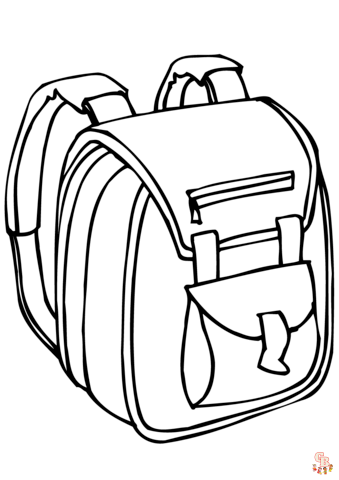 Ausmalen einer Schultasche