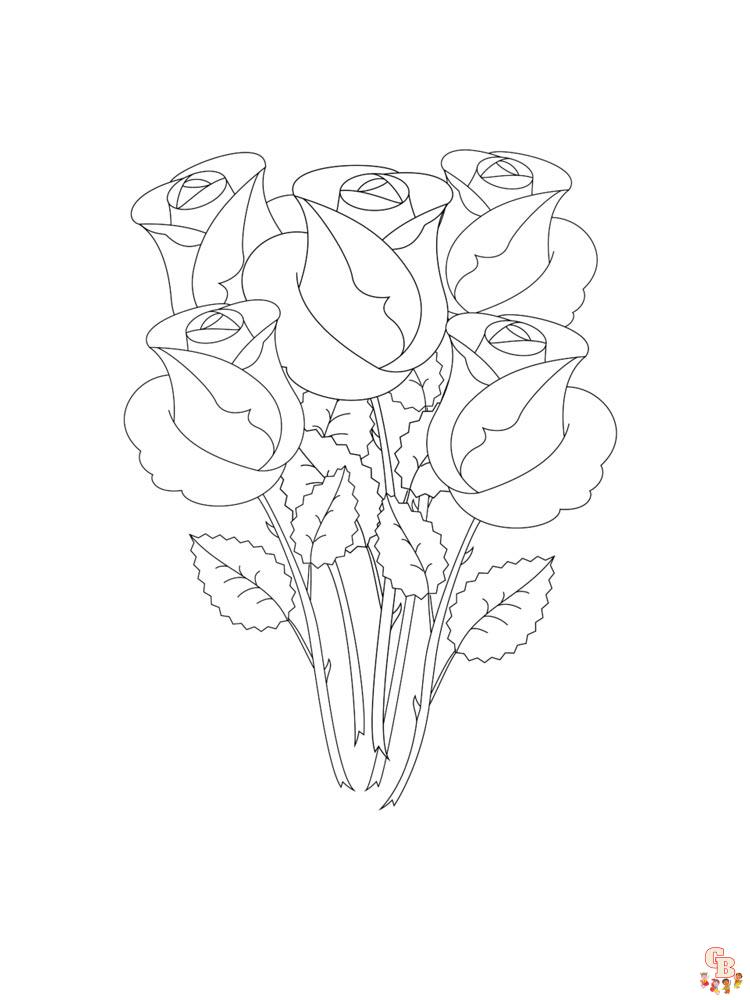 Coloriage rose