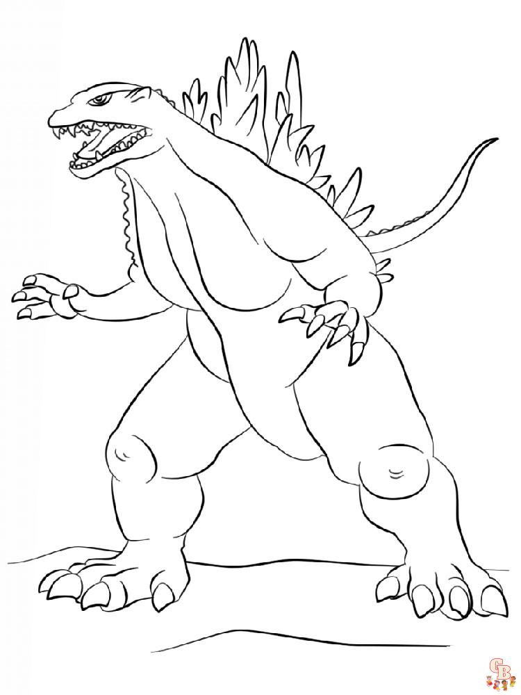 coloriage Godzilla