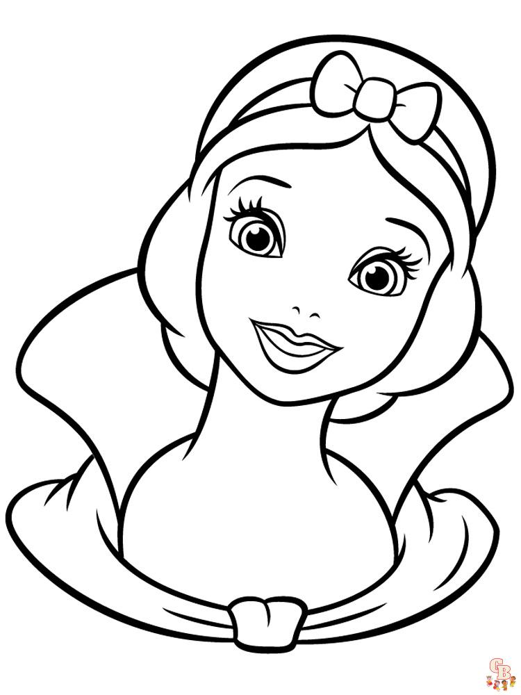 Coloriage Blanche Neige