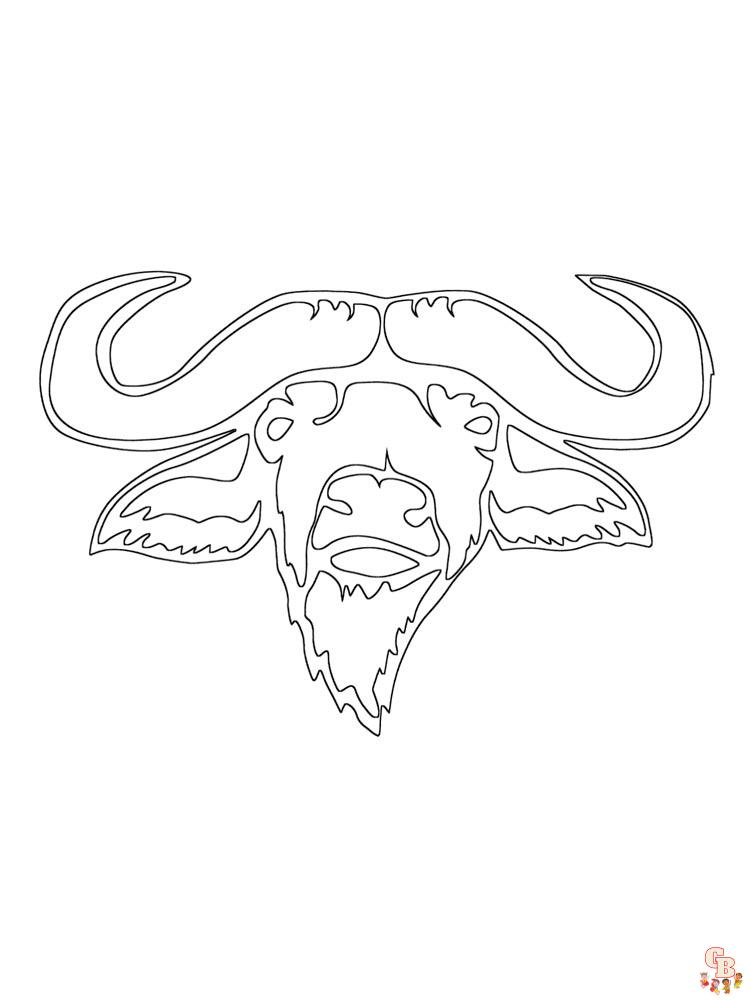 Dibujo de Búfalo para colorear