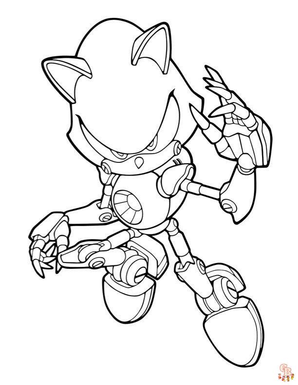 Coloriage Metal Sonic