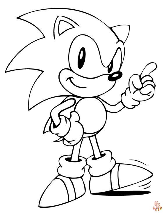 Pagina de colorat Sonic Boom