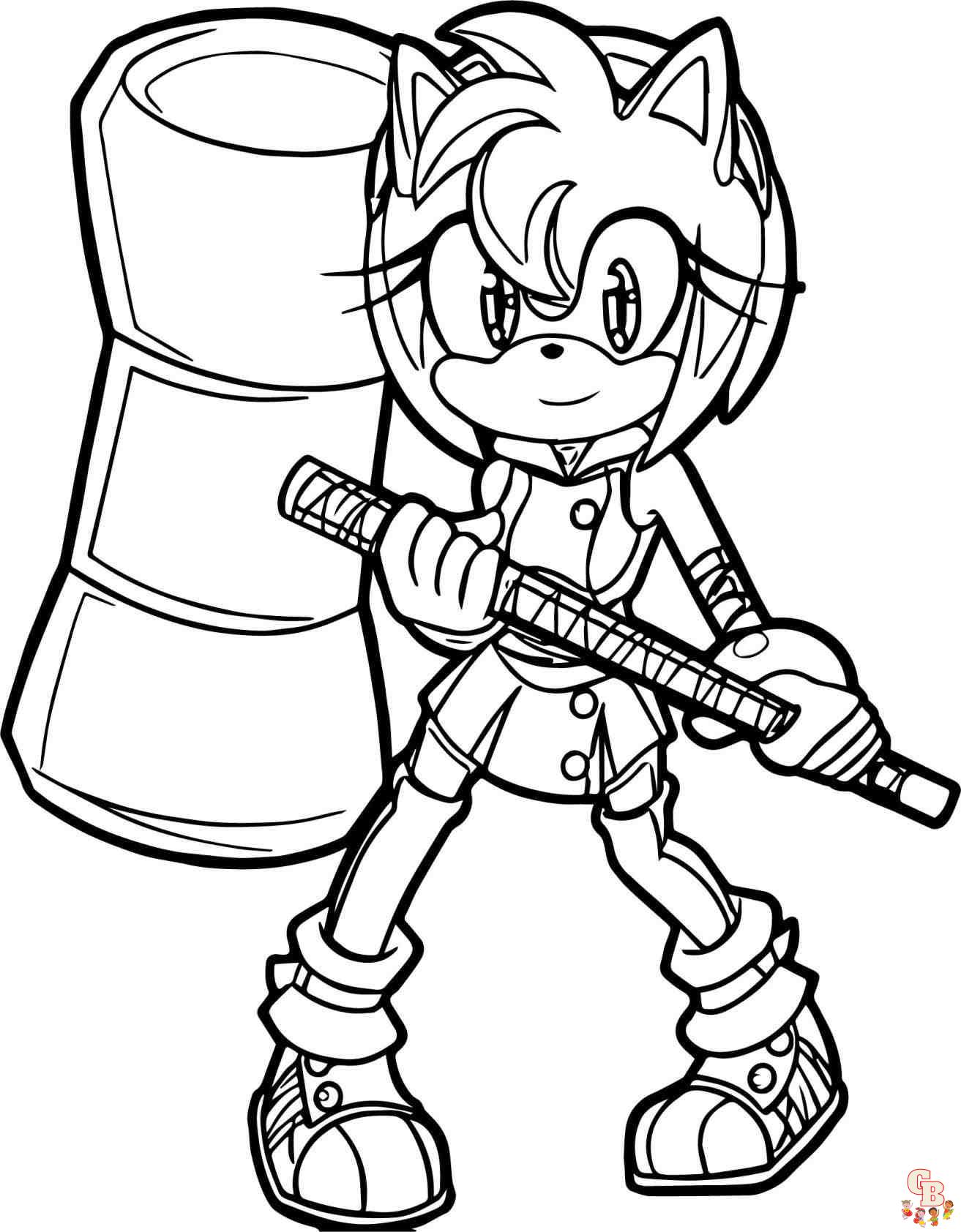 Desenho para colorir do Sonic Boom