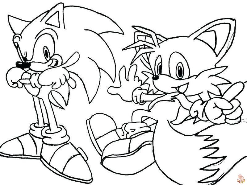 Coloriage Sonic and Friends