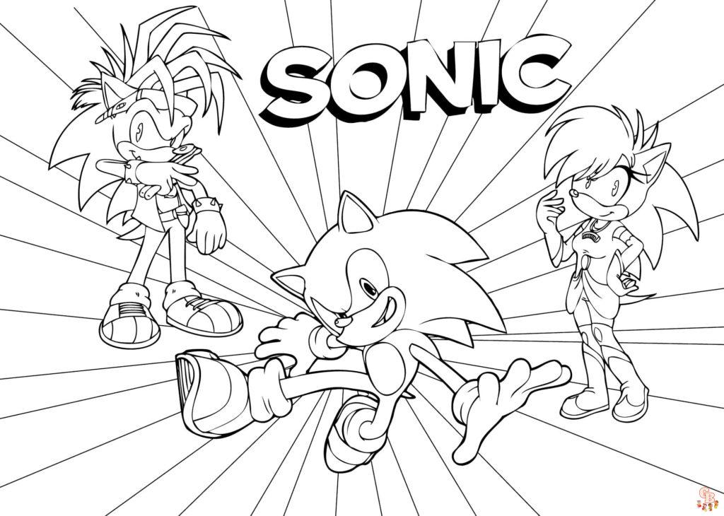 Coloriage Sonic and Friends