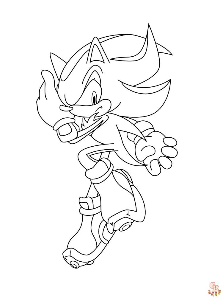 Coloriage Super Sonic