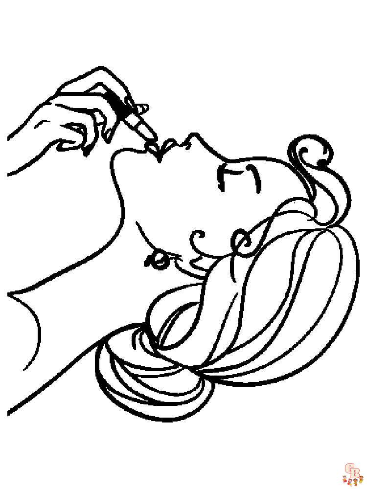coloriage maquillage