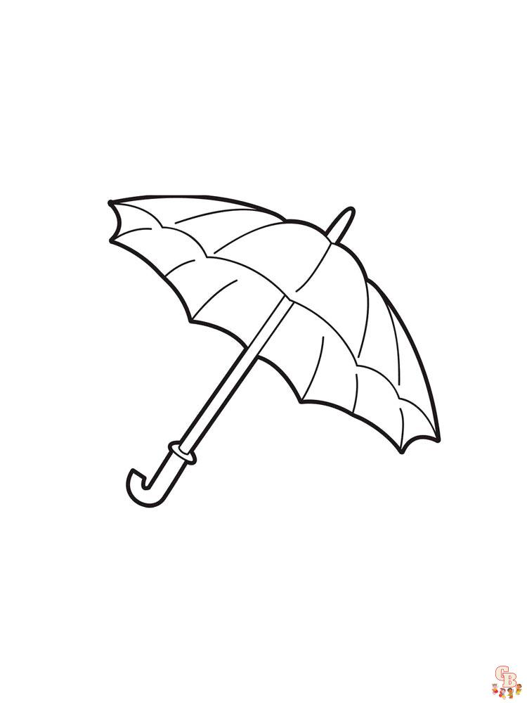 Coloriage Parapluie