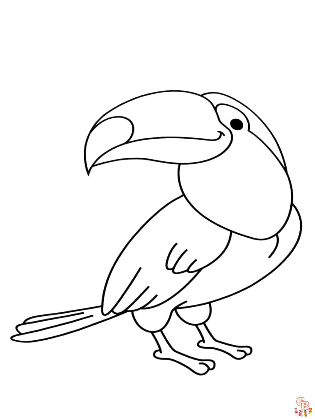 Coloriage Toucan