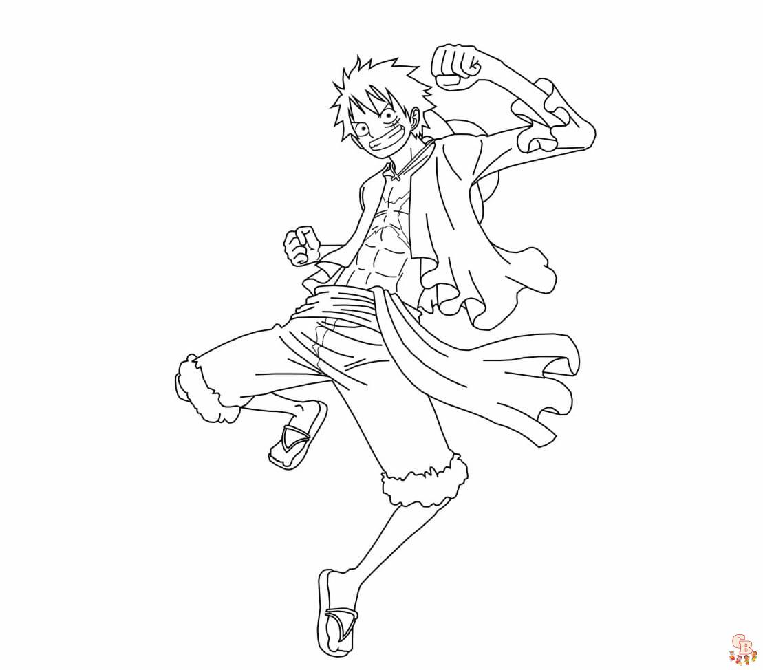 Coloriage Luffy