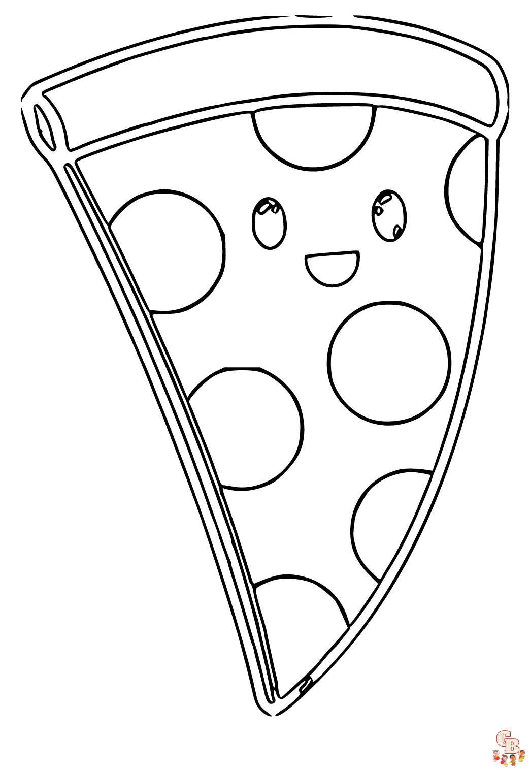 Coloriage Pizza
