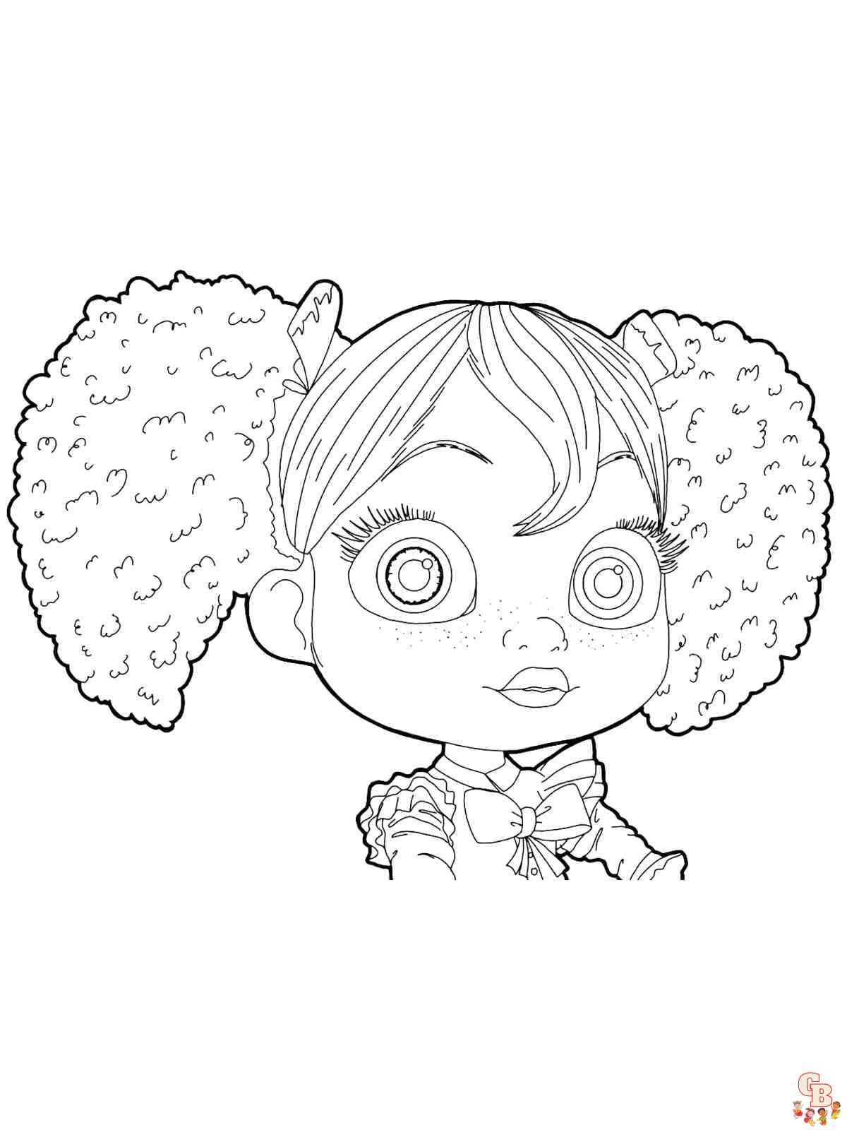 Poppy coloring page