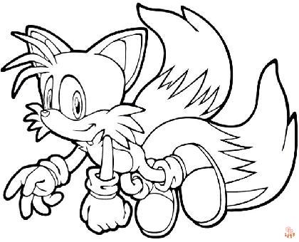 Coloriage Tails Sonic
