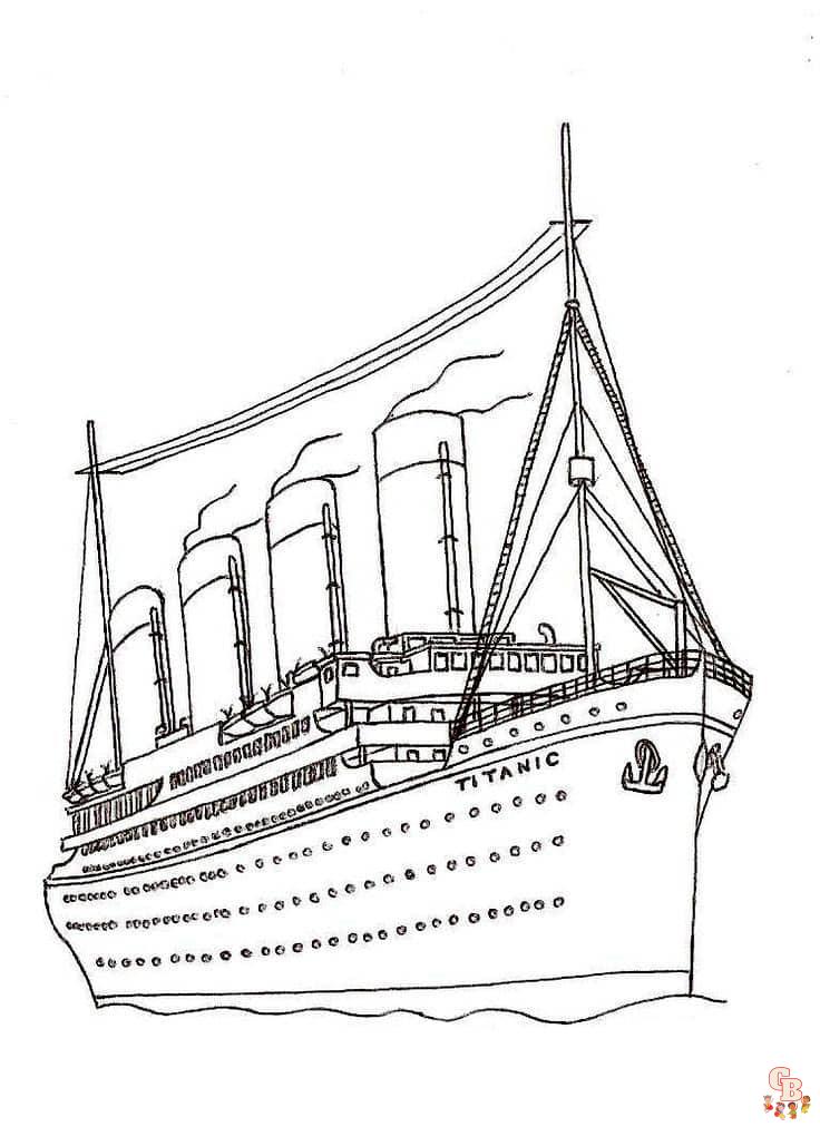 Coloriage Titanic