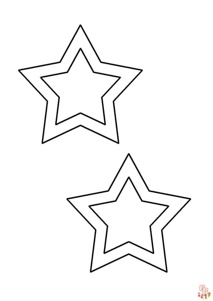 Yıldız boyama sayfası