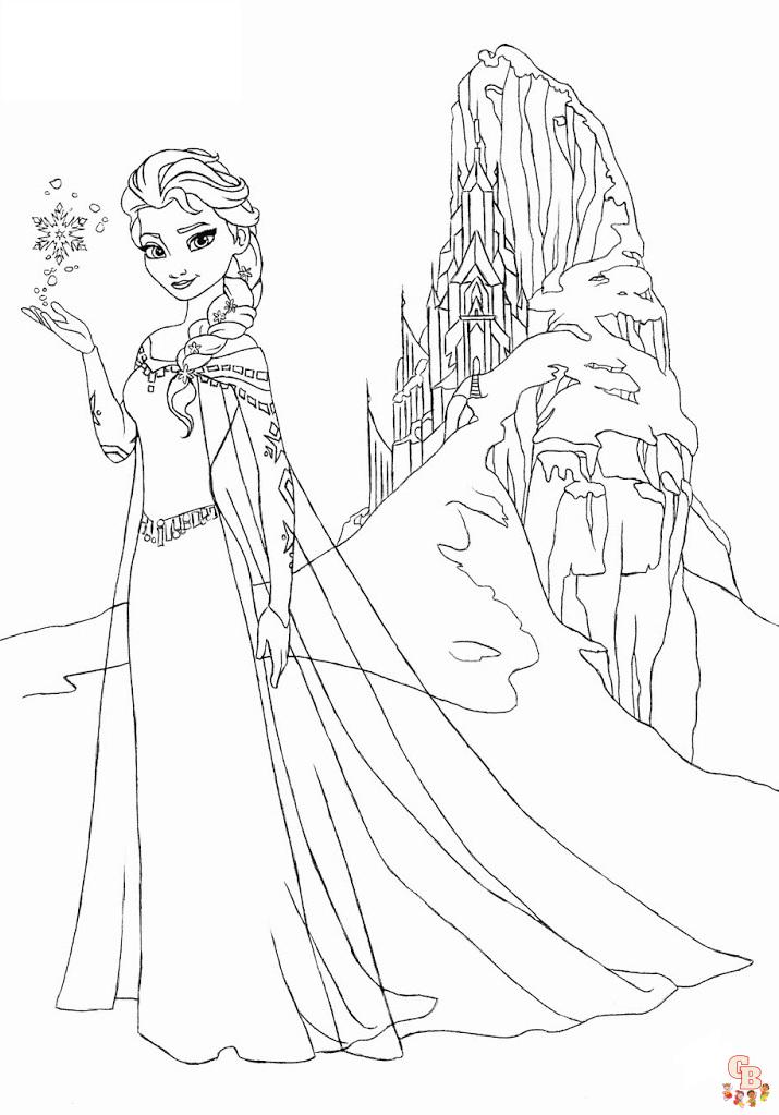 Coloriages Disney La Reine des Neiges