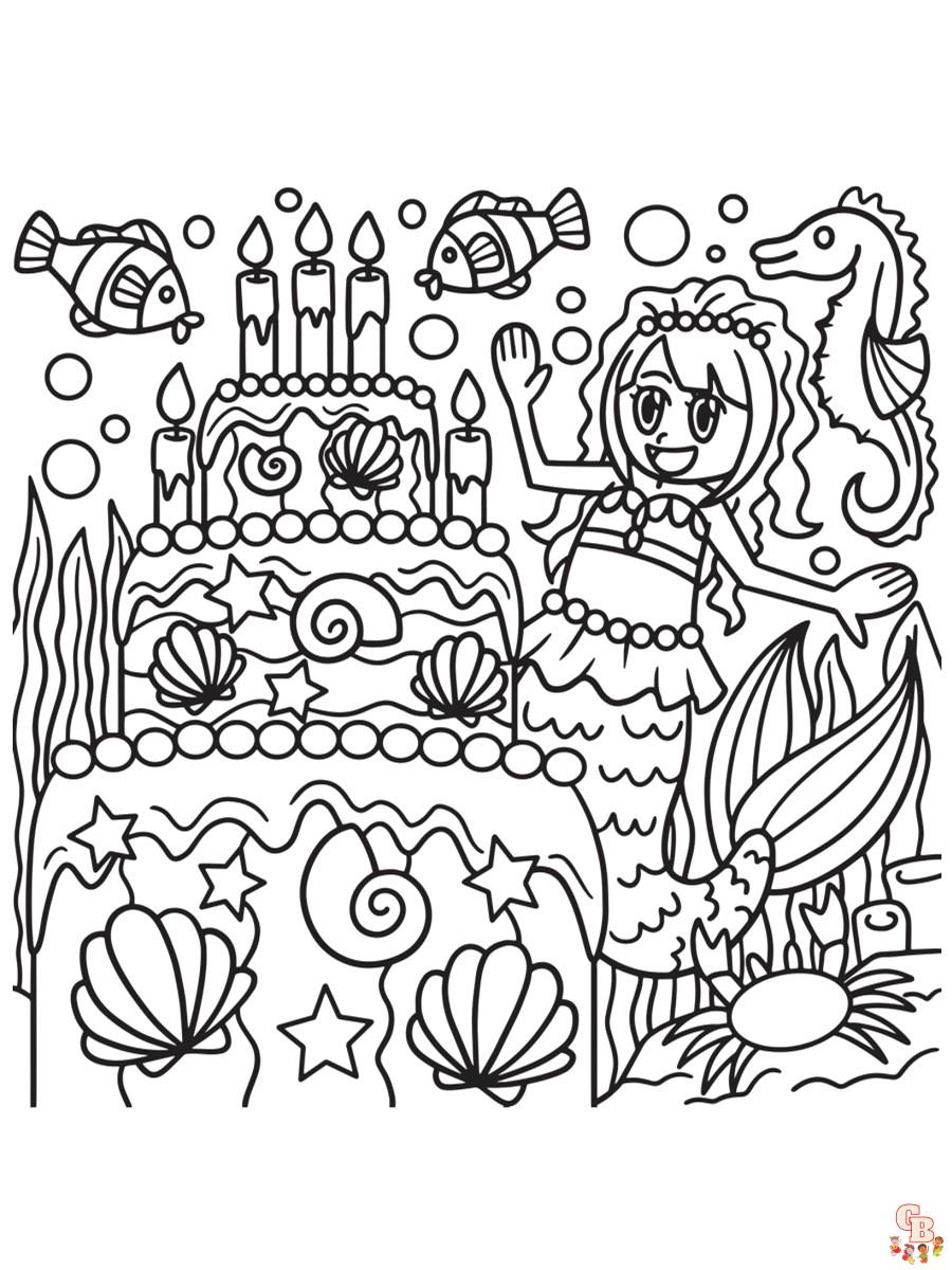 Coloriage anniversaire Dessins de ballons, cadeaux, personnages de fête et plus encore!