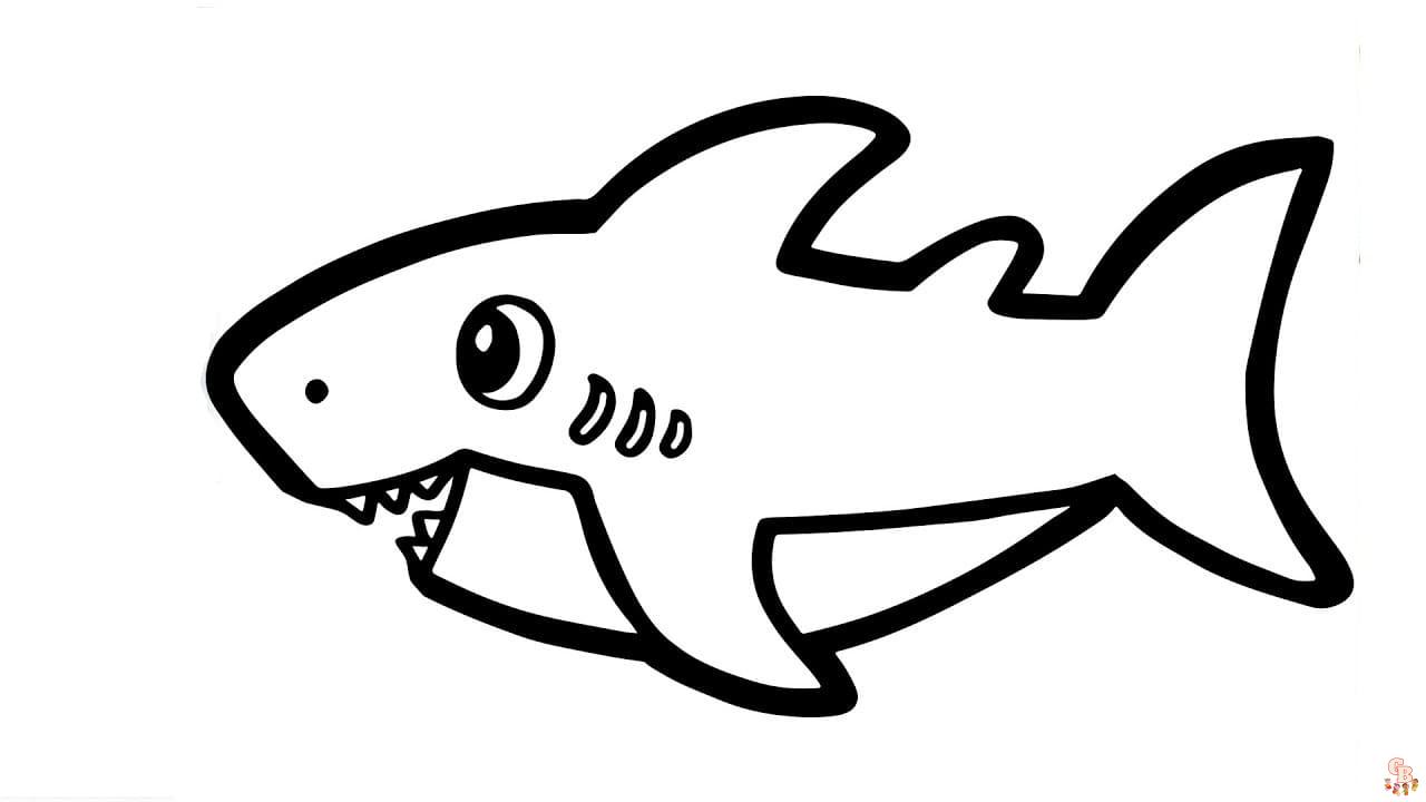 coloriage Baby Shark