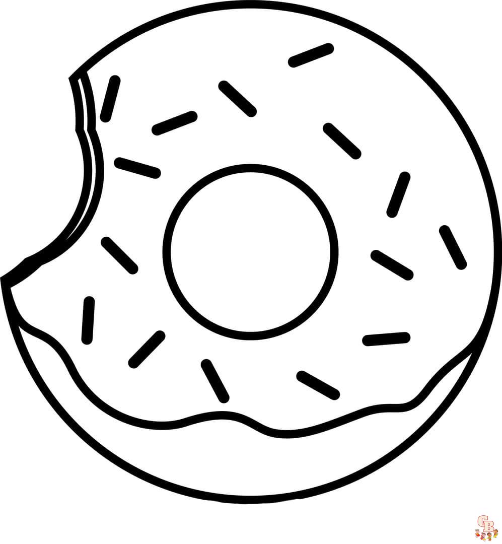 coloriage Donut