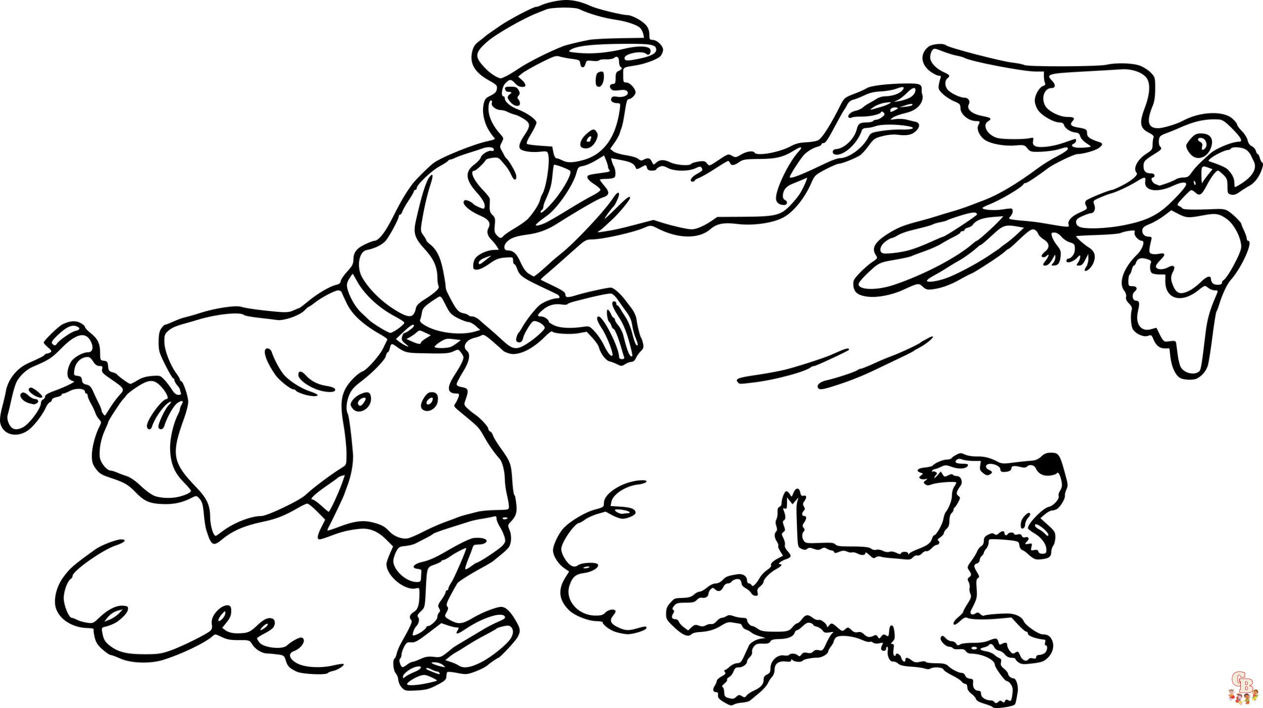 coloriage Tintin