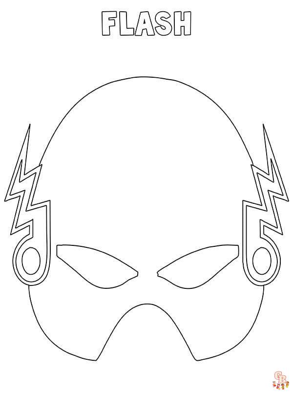 coloriage du logo de The Flash