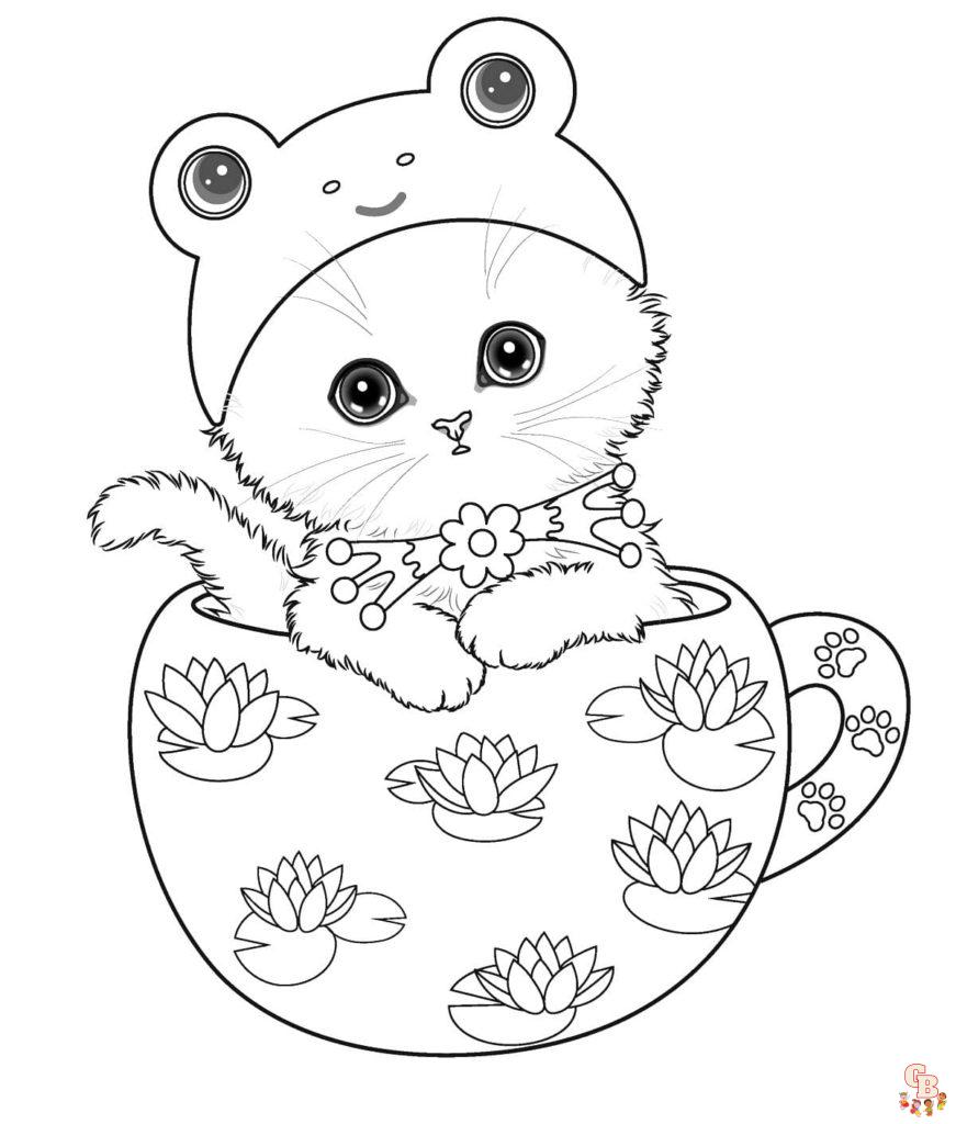 coloriages chaton