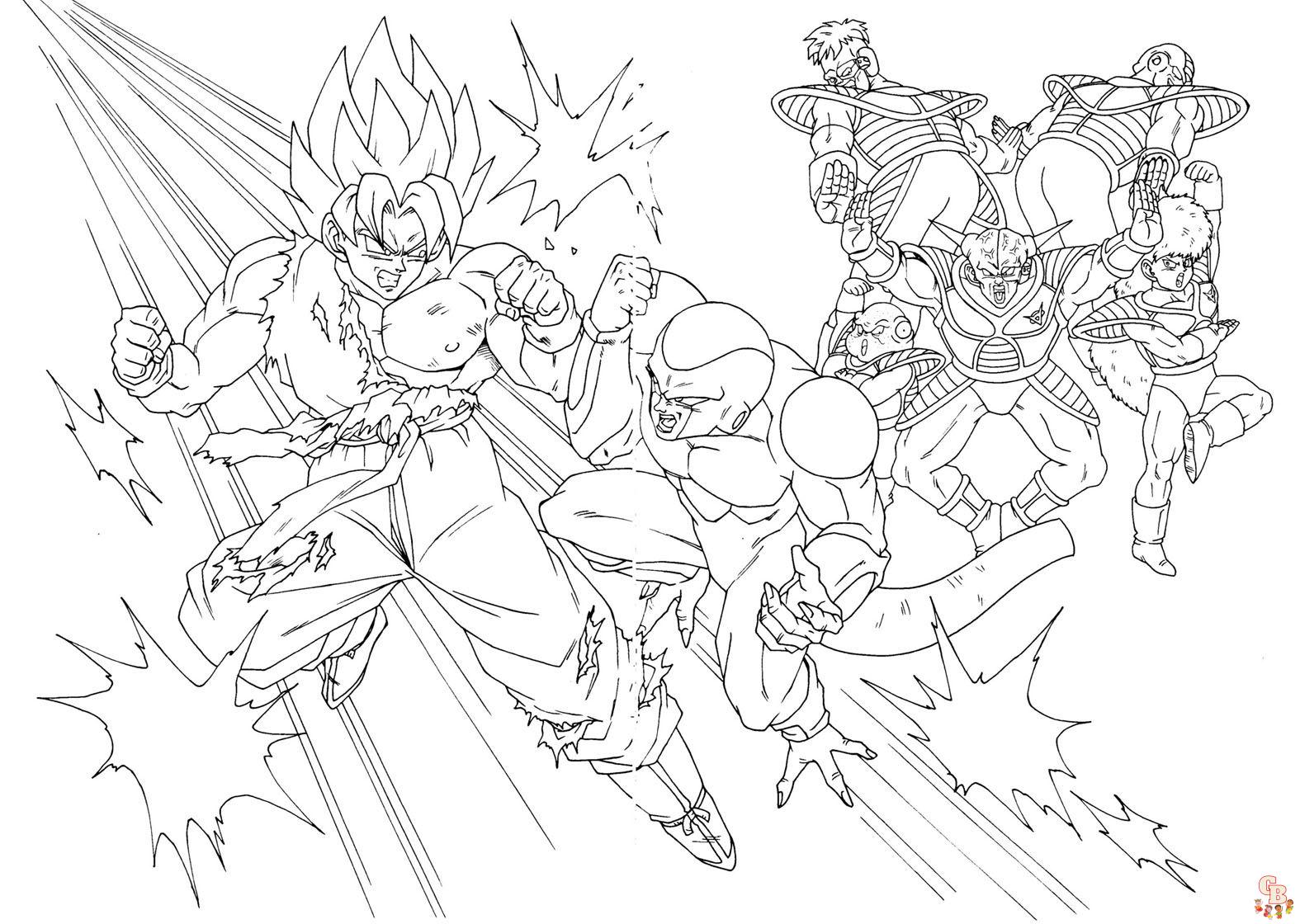 coloriages dragon ball z