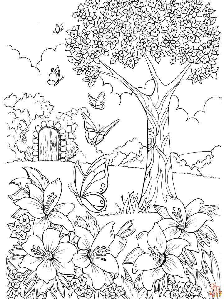 coloriages nature