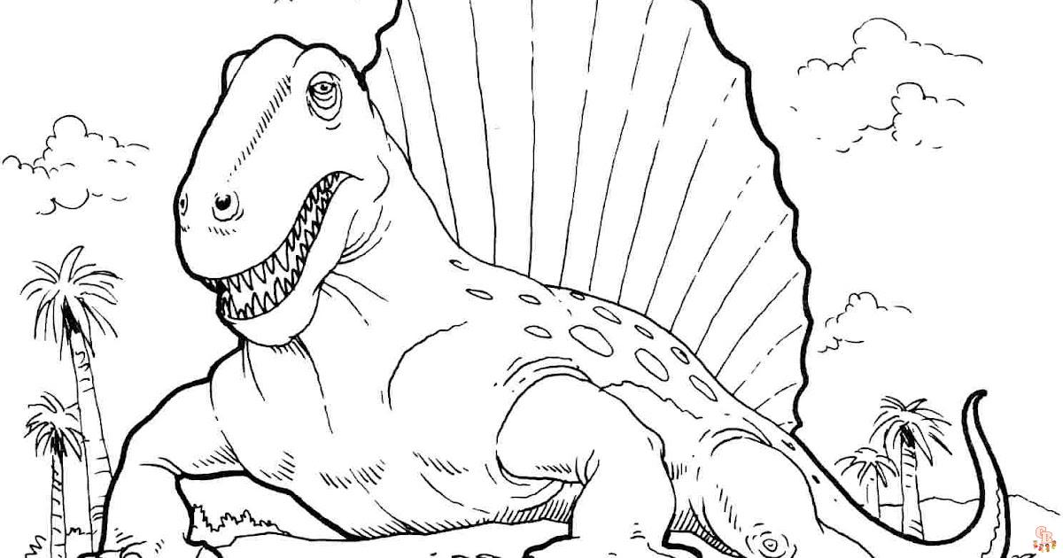 Coloriage dinosaure Activités de coloriage sur le thème des dinosaures