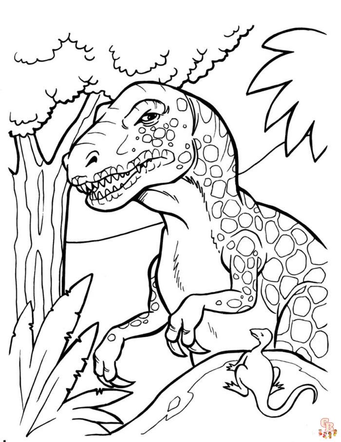 Coloriage dinosaure Activités de coloriage sur le thème des dinosaures
