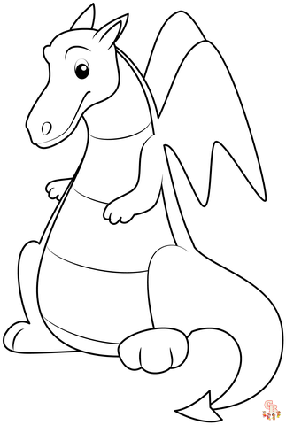 Coloriage dragon des dessins de dragons légendaires à colorier