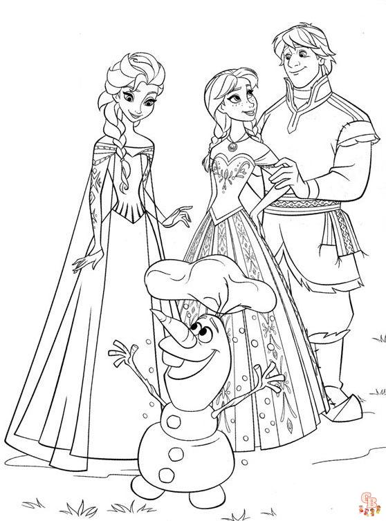 Coloriage Elsa les plus beaux dessins de la Reine des neiges