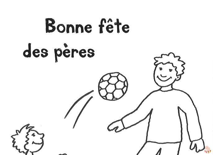 Idées de coloriage pour la fête des pères en français Coloriages gratuits, cartes, poèmes, cadeaux et DIY
