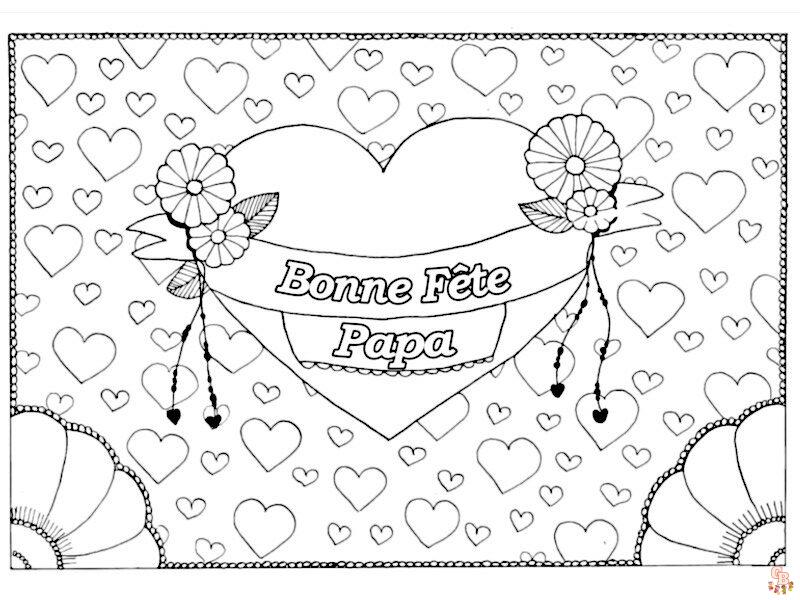 Coloring ideas for Father's Day in French Free colorings, cards, poems, gifts and DIY