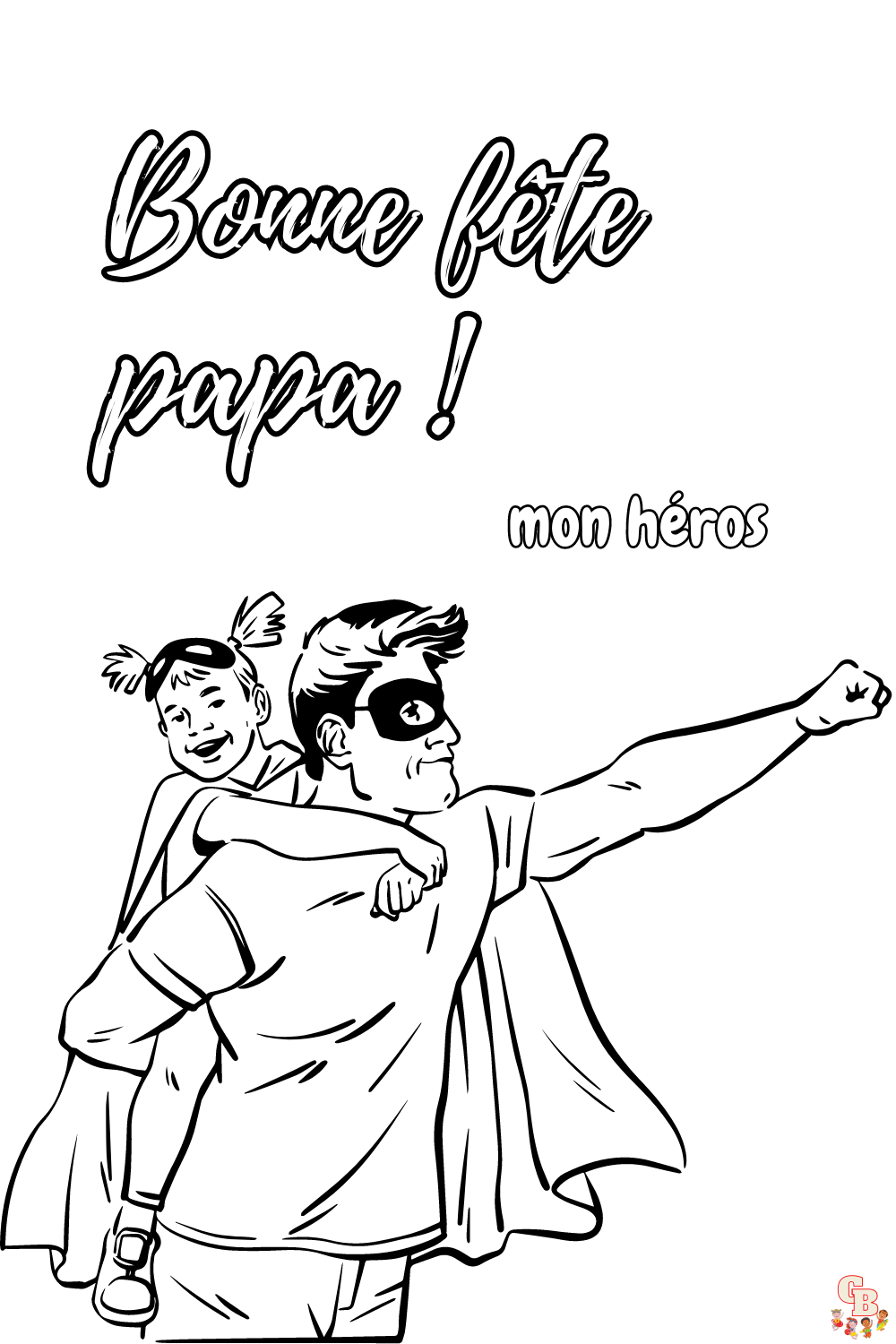 Coloring ideas for Father's Day in French Free colorings, cards, poems, gifts and DIY