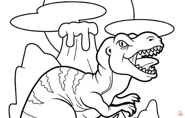 Coloriage Jurassic World T-Rex, Raptors, Mosasaure et plus