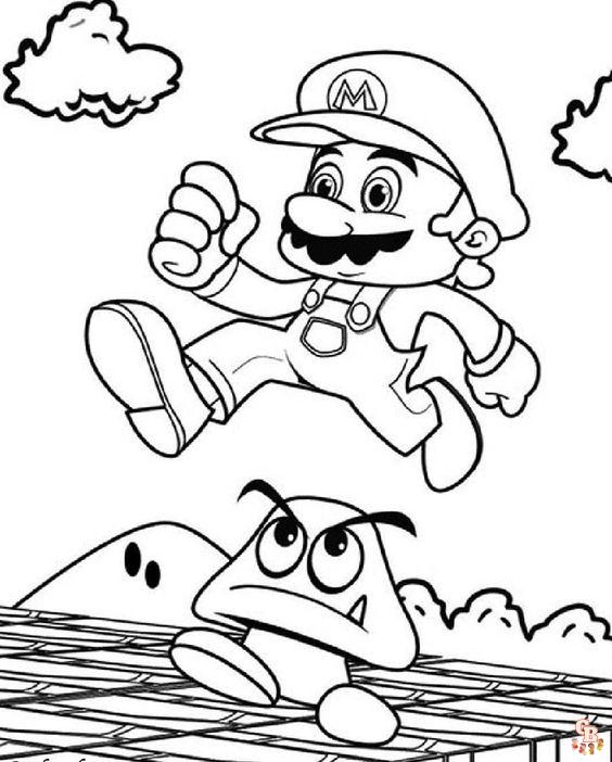 Coloriage Mario Les meilleurs dessins à imprimer